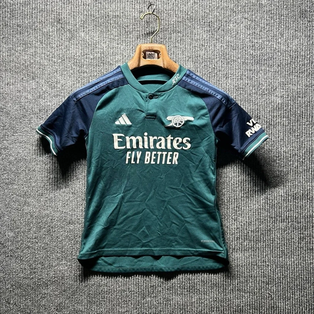 Adidas Arsenal Jersey Youth Medium Soccer‎ 23/24 Third Jersey Green